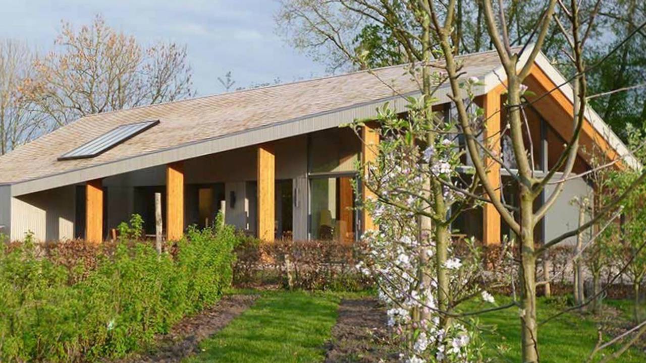 Het genomineerde tuinpaviljoen van Natuurtuin 't Loo (foto: Natuurtuin 't Loo)