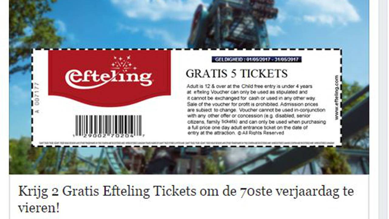 Dit krijg je te zien als je de actie op Facebook deelt.