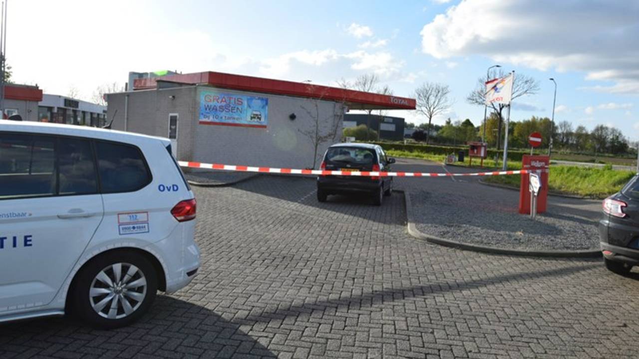 Het tankstation werd 26 april overvallen