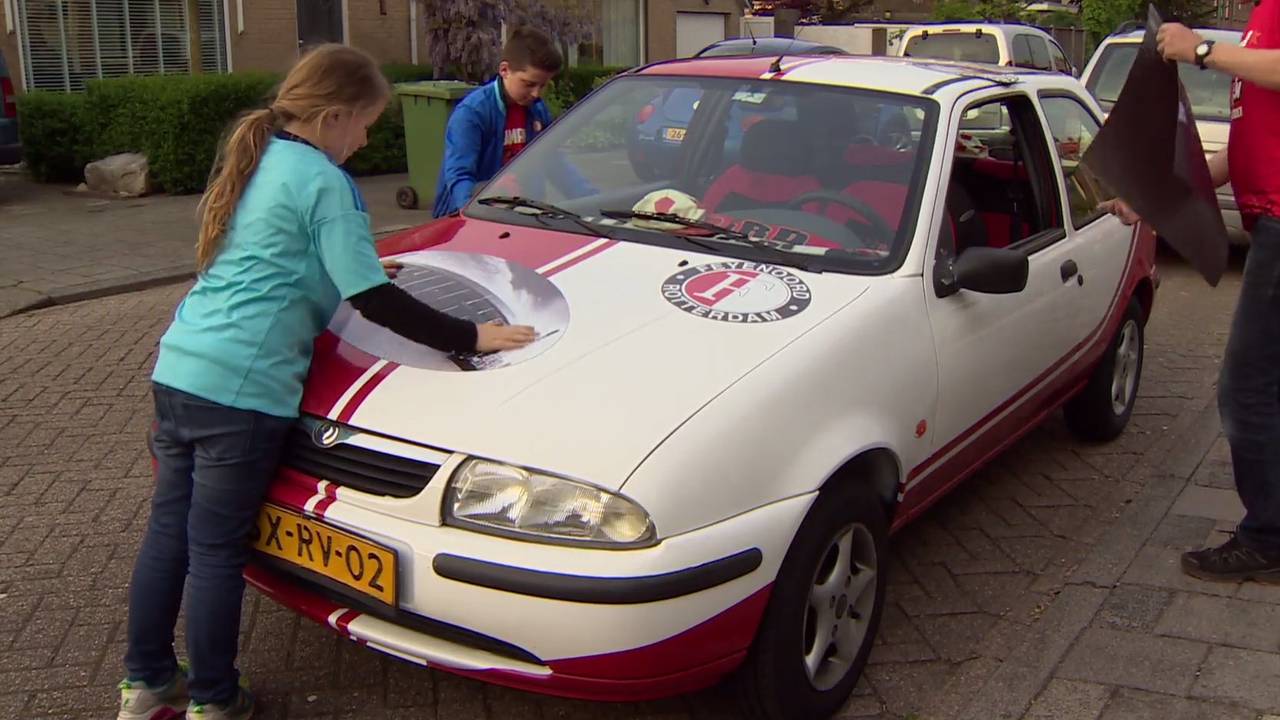 Foto: Roel met zijn auto