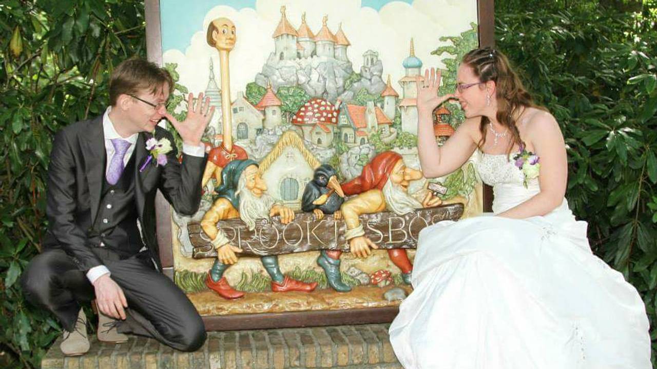 De Efteling als populaire trouwlocatie. Ook voor Cris van den Dungen en Jolanda Maas