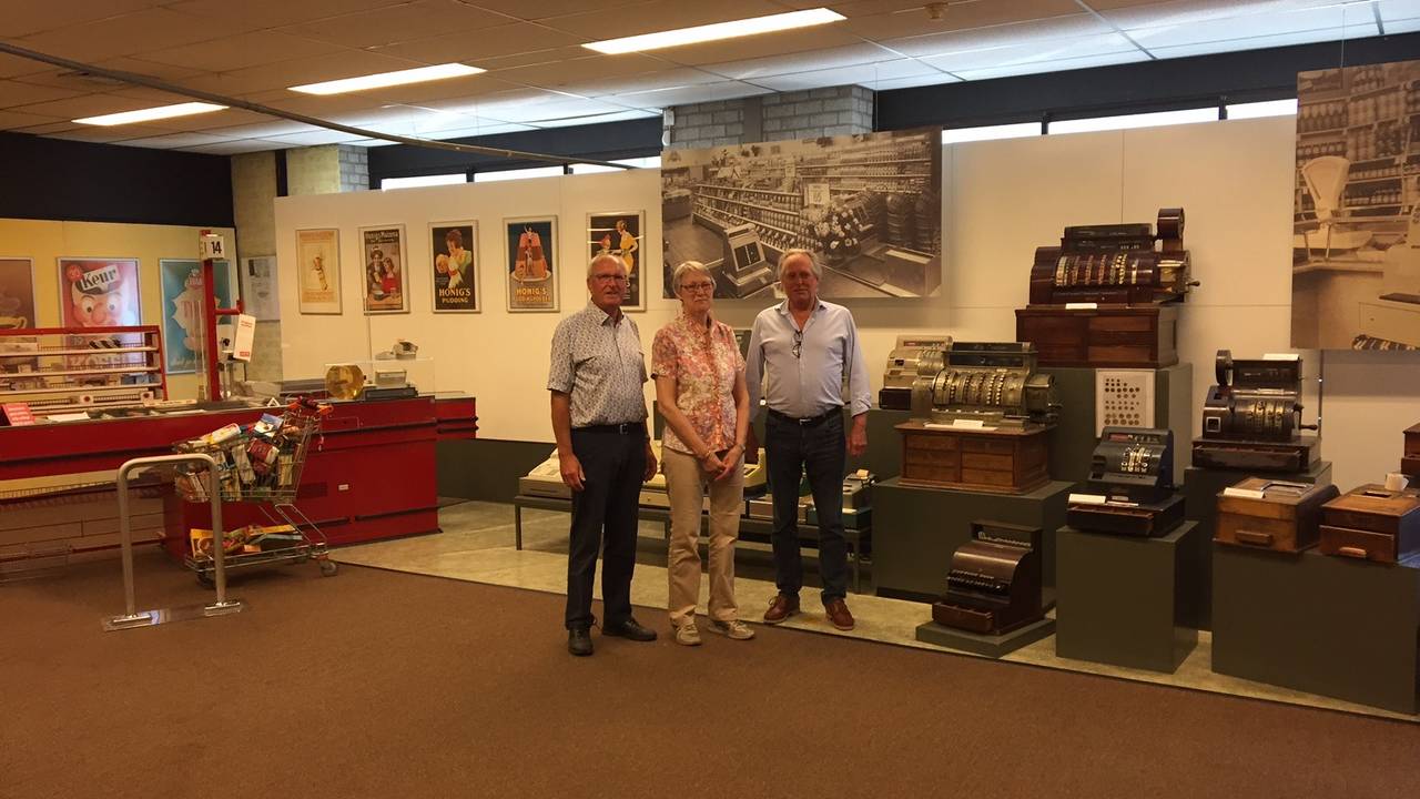 Marcel, Tonny en Gerard in het Edah-museum in Helmond