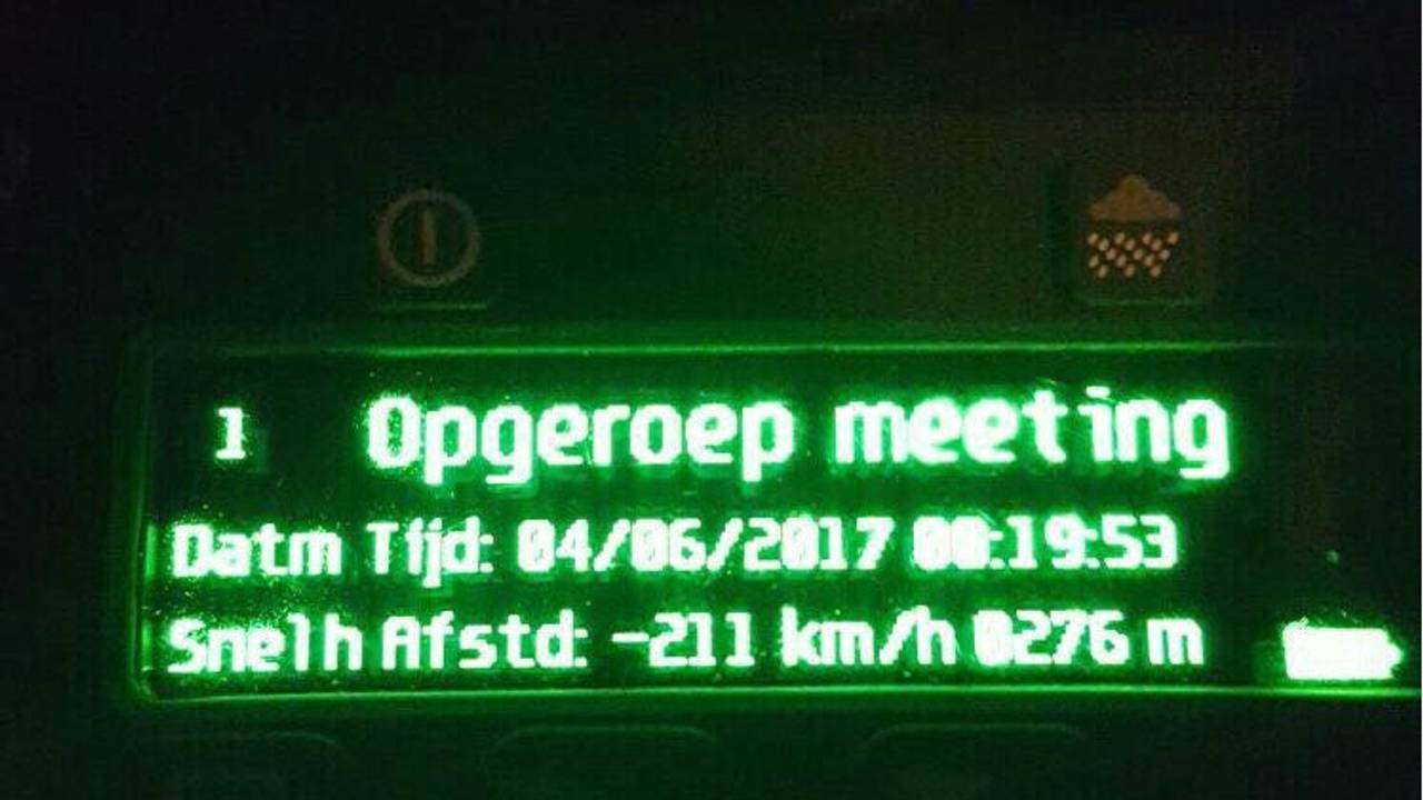 De man reed ruim tachtig kilometer per uur te hard. (Foto: Twitter Team Verkeer ZWB)