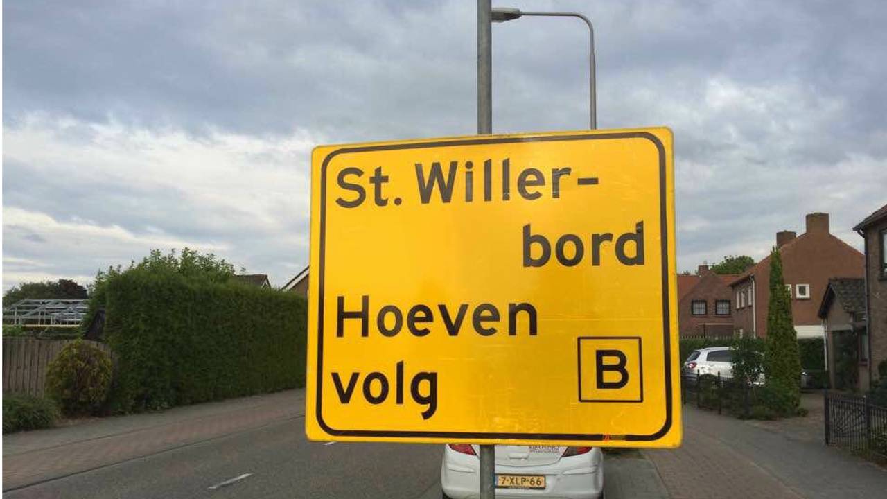 Het 'Sint-Willerbord' in Rucphen. (foto: Peter Braakman)