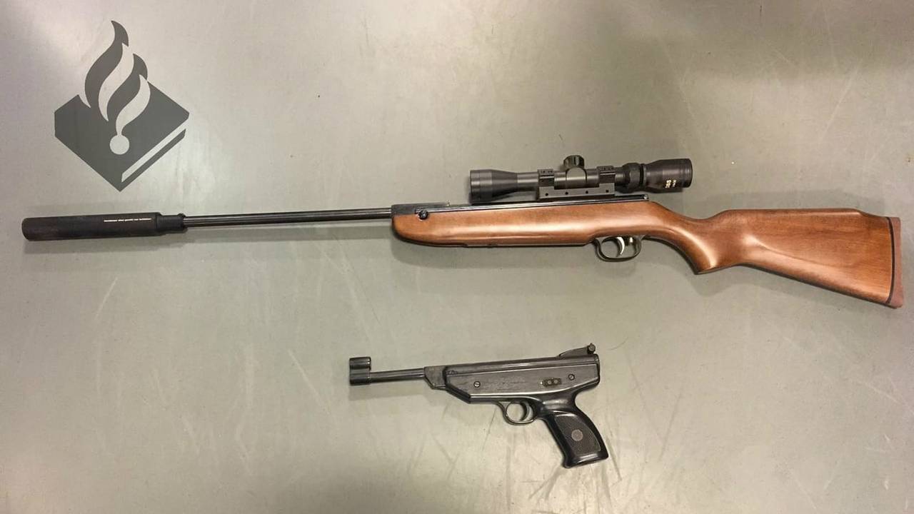 De gevonden wapens (foto: politie)