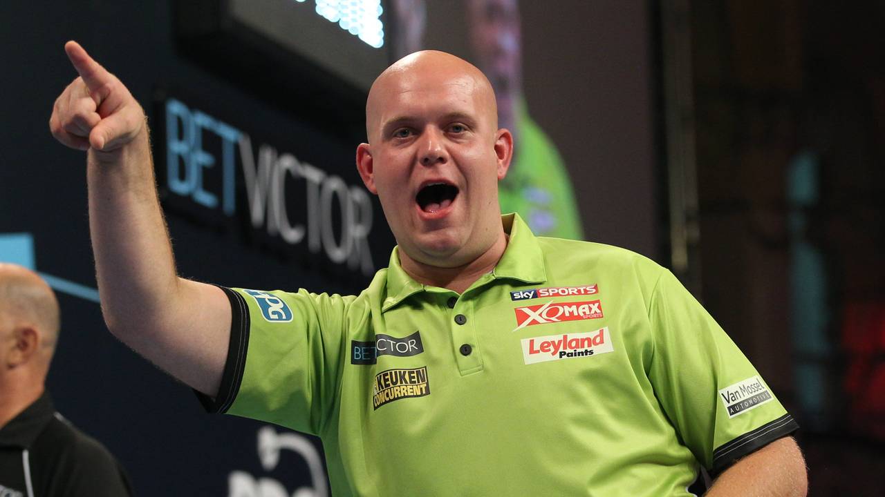 Michael van Gerwen in Blackpool. (Foto: VI Images)