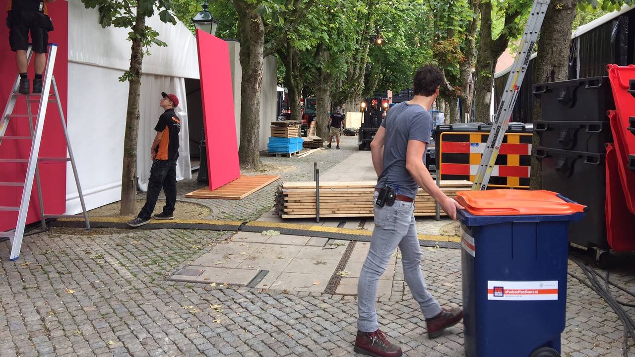 De opbouw van Boulevard is in volle gang, op de Parade in Den Bosch