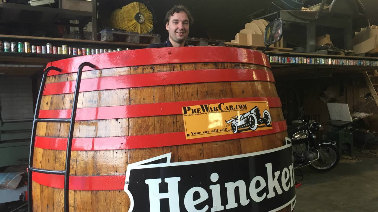 Jos heeft de bierton opgeknapt.