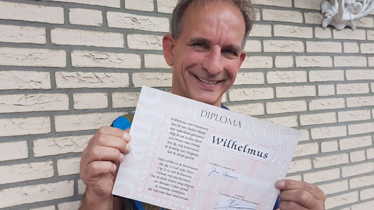 Johan Vlemmix en diploma