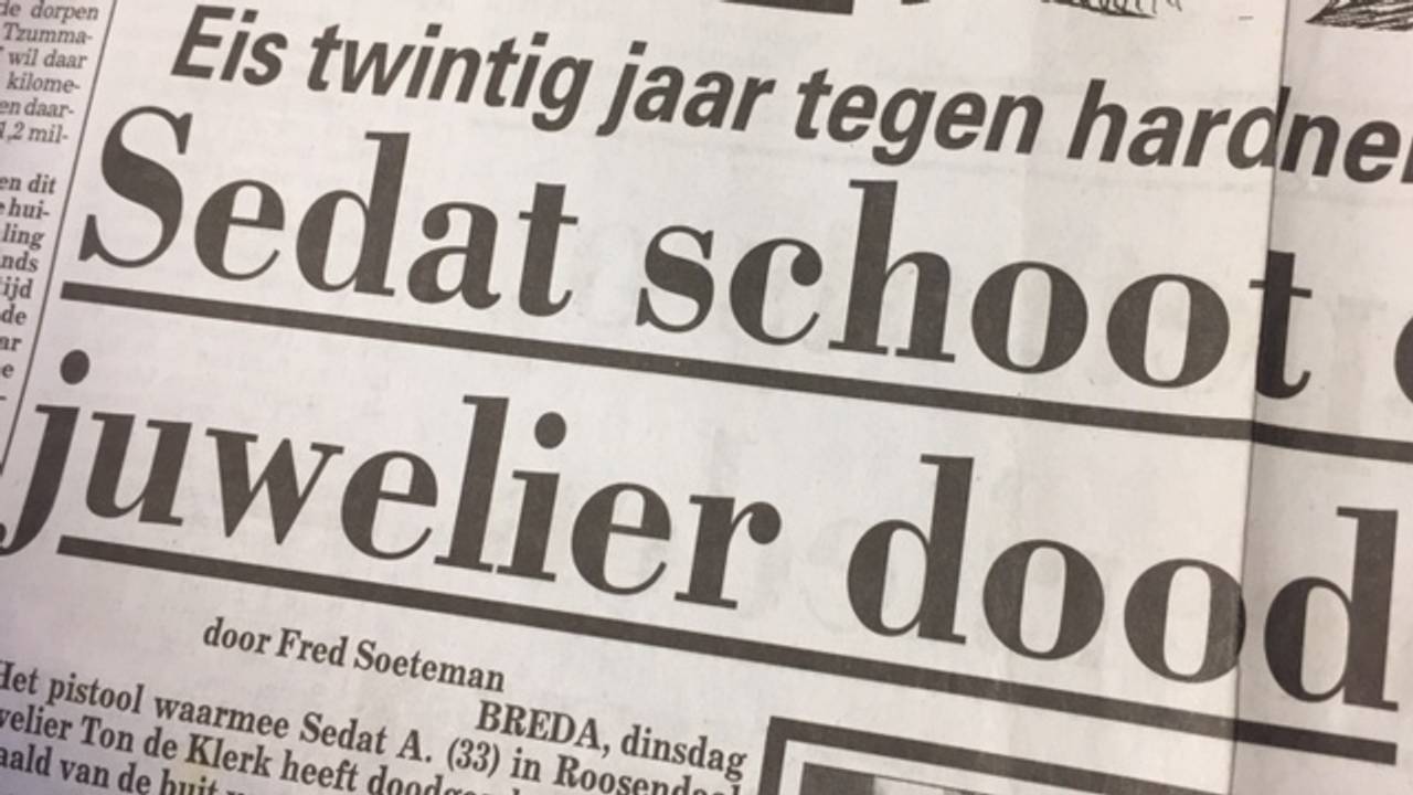 Krantekop tijdens het proces in 2002