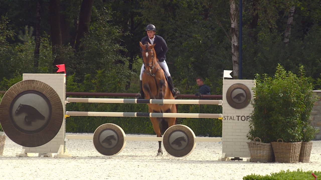 Ruiter aan het werk tijdens de Global Champions Tour
