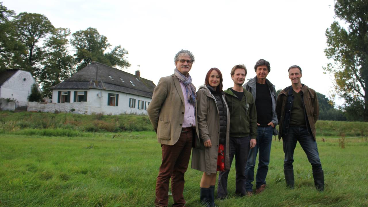 Initiatiefnemers van de Buitenwerkplaats. (Foto Dirk Verhoeven)