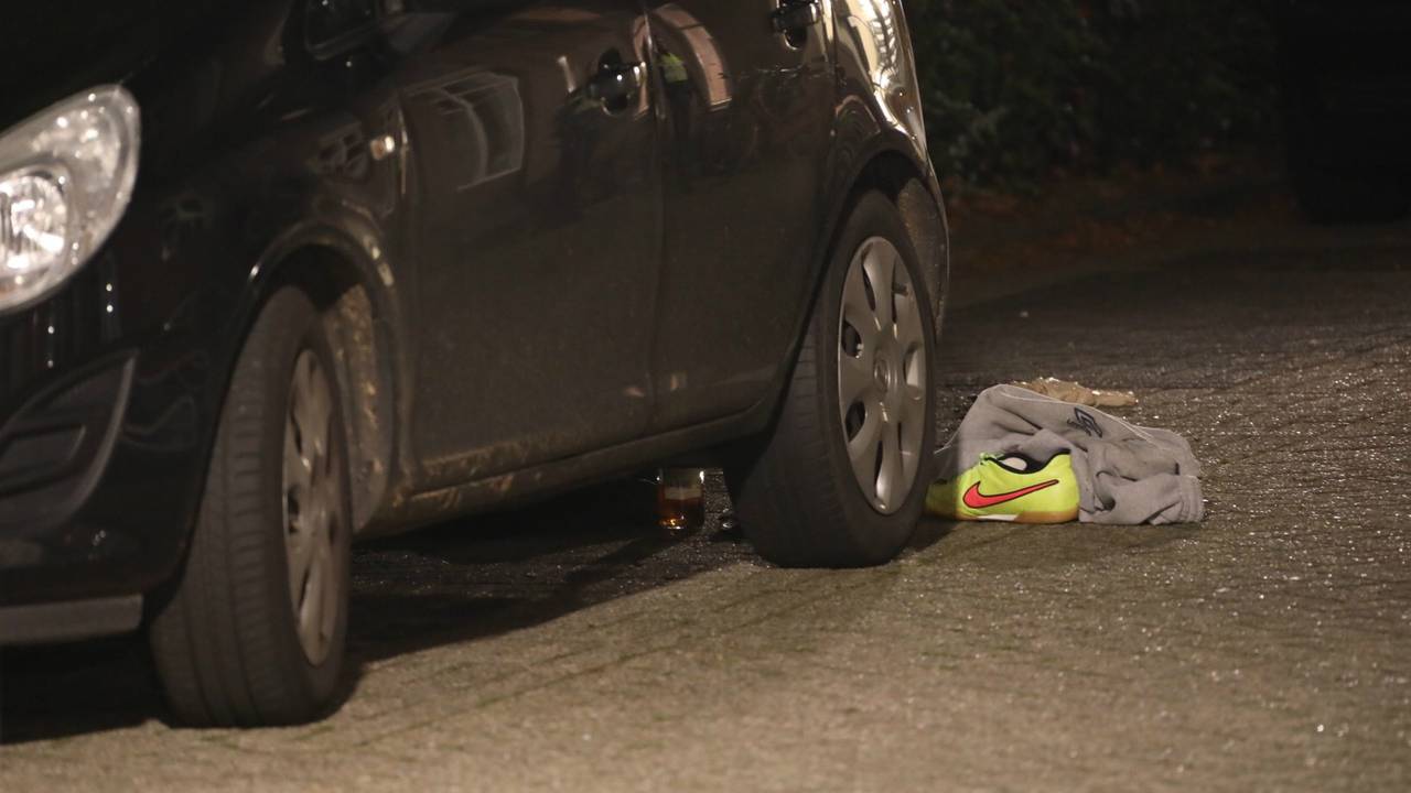 De plaats waar de verdachte werd neergeschoten. (Foto: SQ Vision Mediaprodukties)
