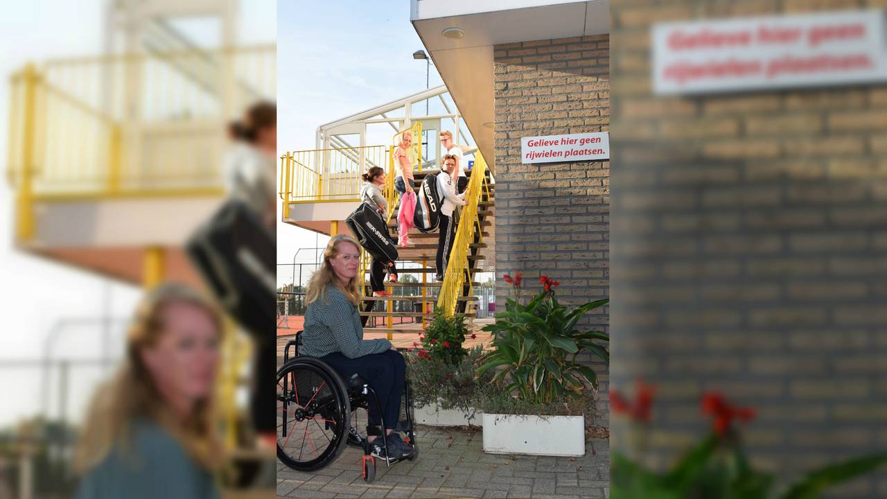 Wendy kan met haar rolstoel niet naar boven. (Foto: Wendy Legierse-Louwers)
