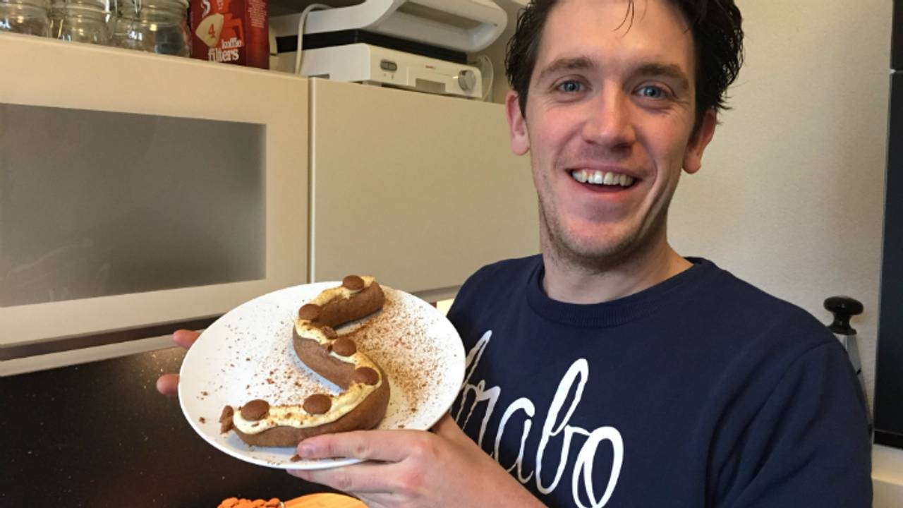 Freek Haverman en zijn Sinterdel. Smakelijk.