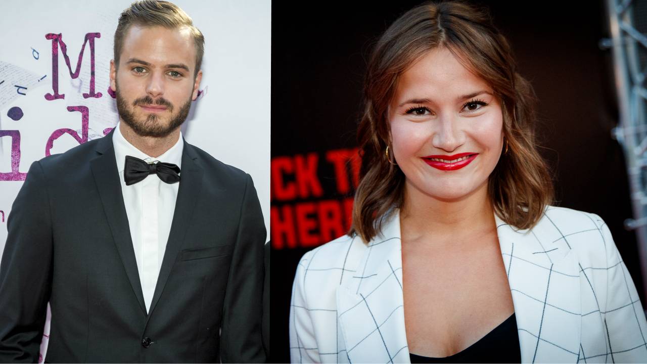 Jim Bakkum en Barbara Sloesen spelen de hoofdrollen in de film 'Zwaar Verliefd' (Foto: ANP)