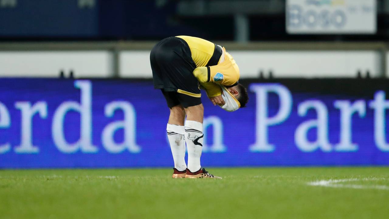 Teleurstelling bij Mounir El Allouchi (foto: VI IMages).