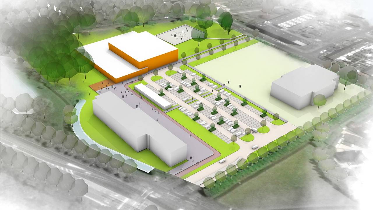 Impressie van de nieuwe sportcampus. (Bron: gemeente Breda)