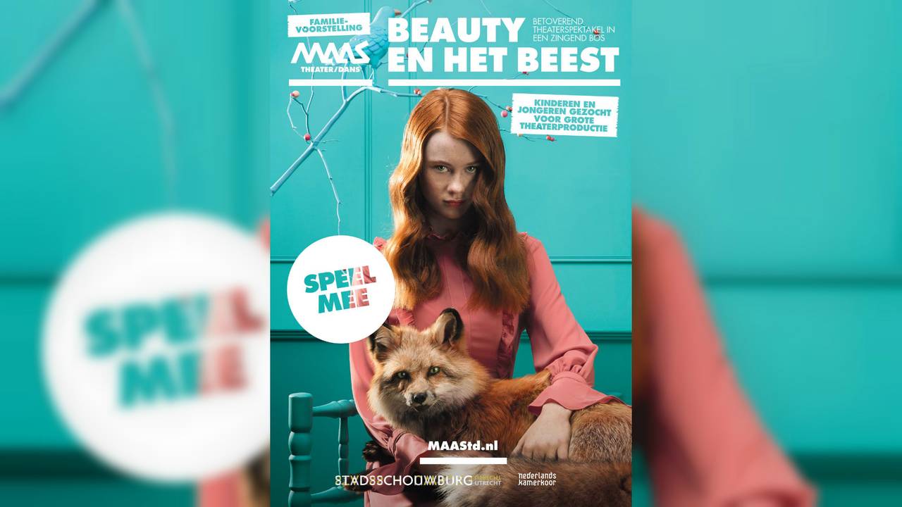 Kinderen gezocht voor voorstelling Beauty en het beest. (Afbeelding: Maas theater en dans)