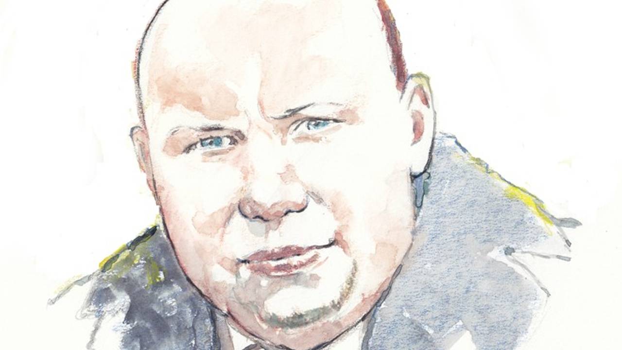 Een rechtbanktekening van Mark M. (Foto: ANP)