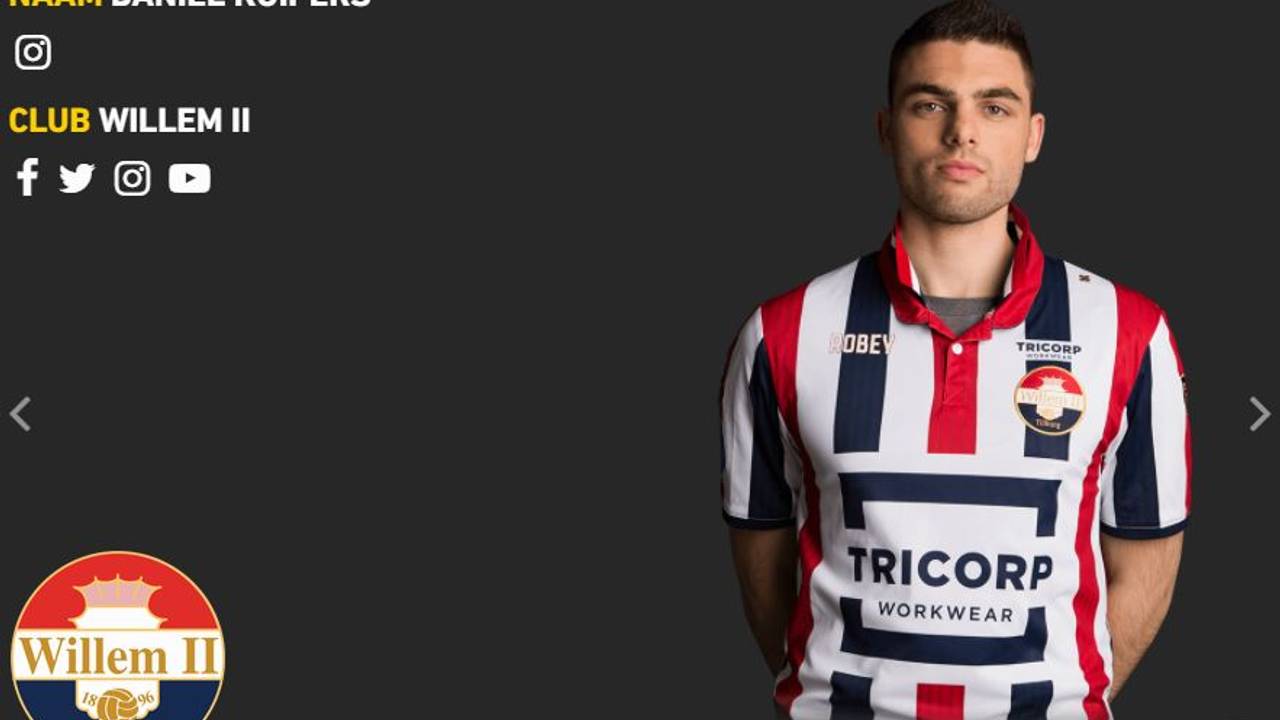 Daniël Kuipers, de eSporter van Willem II. (Foto: screenshot eDivisie)