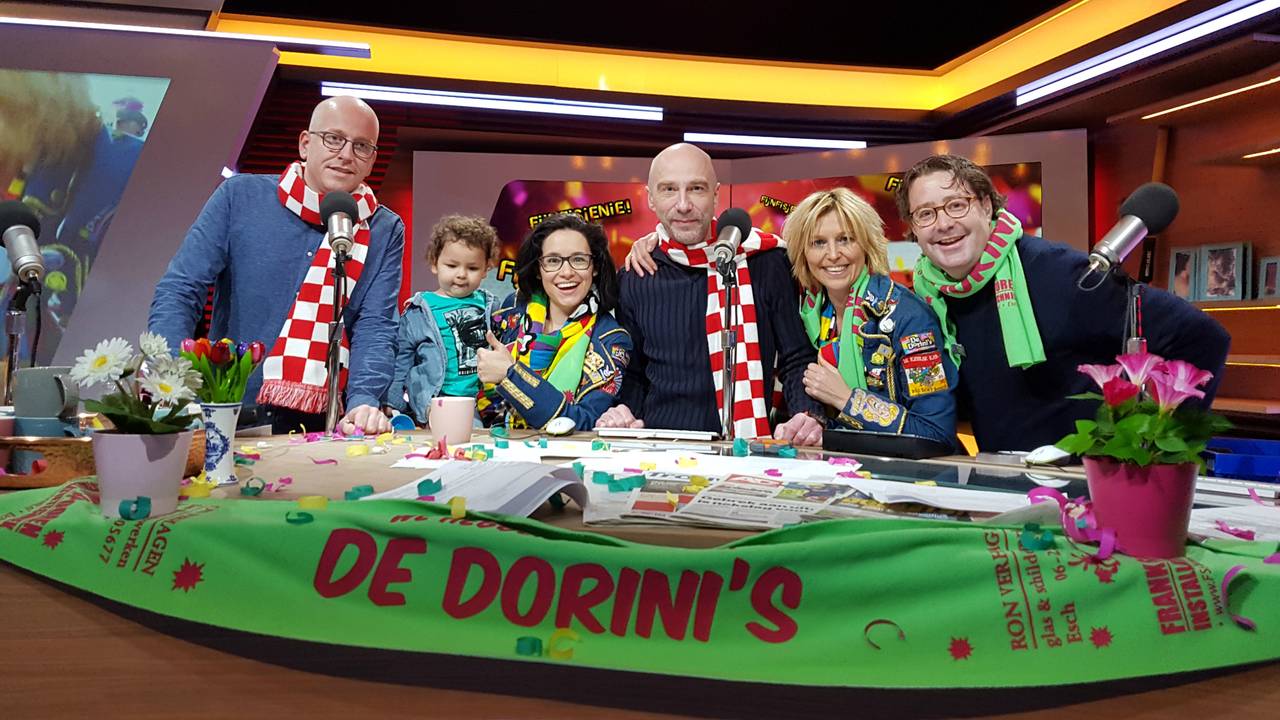 De Dorini's in de studio van Brabants Bont.