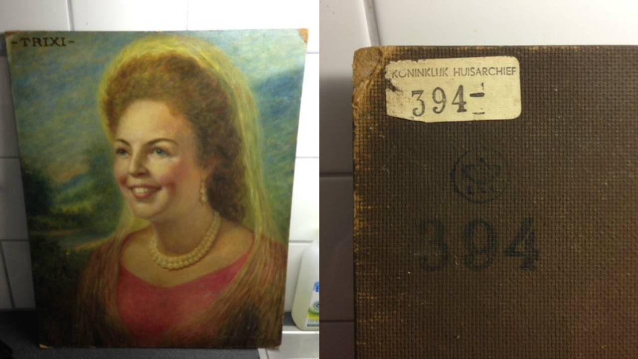 Het schilderij dat Beatrix ooit kreeg. (Foto: Jasper Vinck)