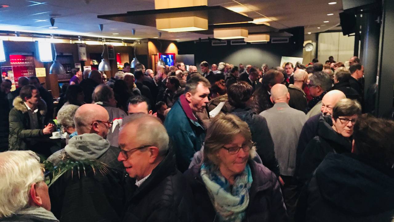 Drukte op de informatieavond in Gilze