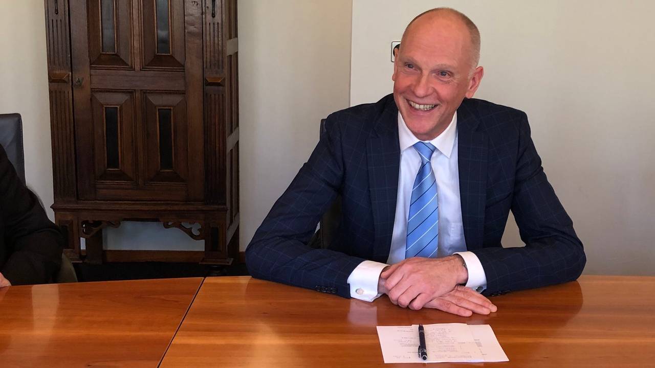 Waarnemend burgemeester Marcel Fränzel. (Foto: Rogier van Son)