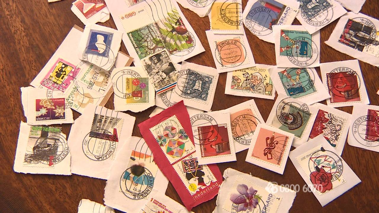De gestolen postzegels. (Foto: Bureau Brabant)