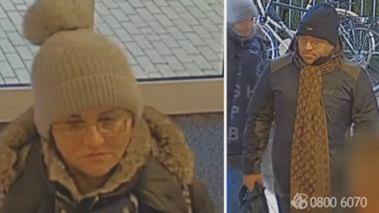 De politie is op zoek naar deze vrouw en man.