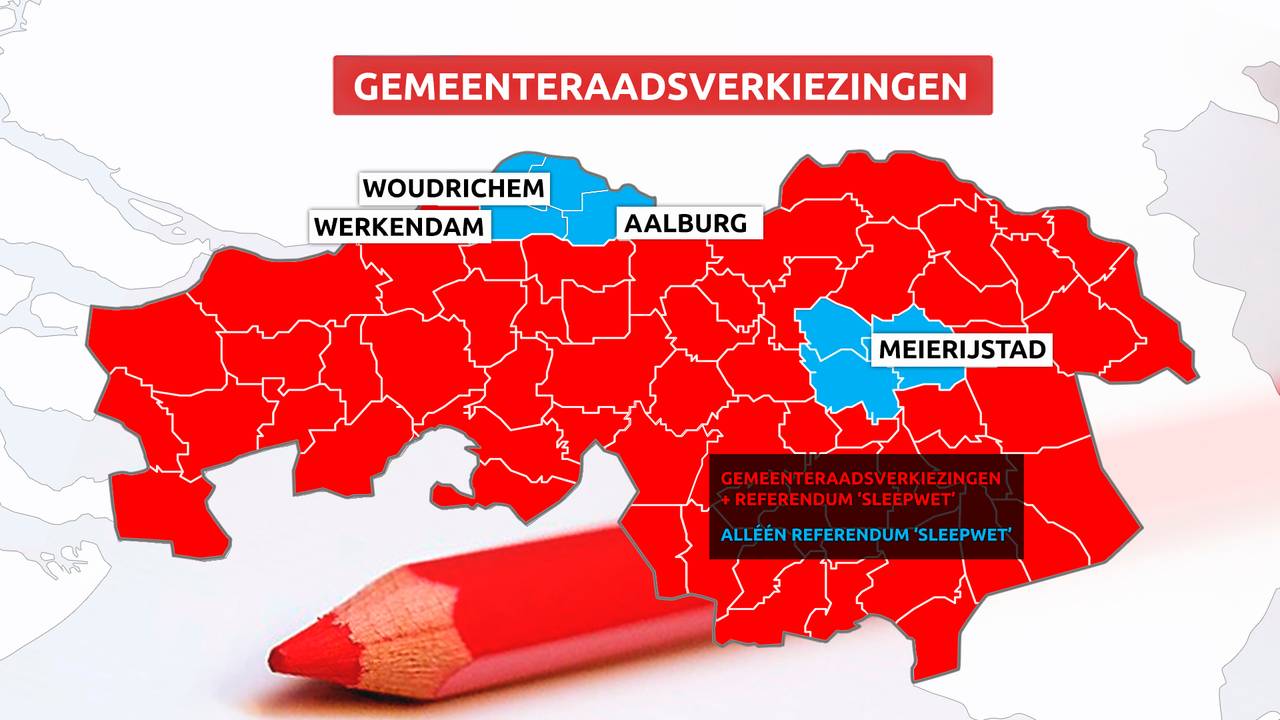 Morgen stemmen voor gemeenteraadsverkiezingen én referendum 'Sleepwet'