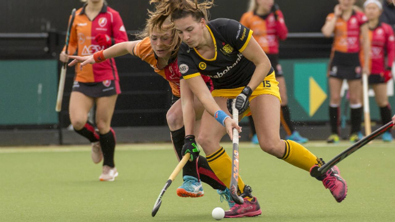 De vrouwen van HC Den Bosch wonnen van Oranje-Rood. (Foto: OrangePictures)