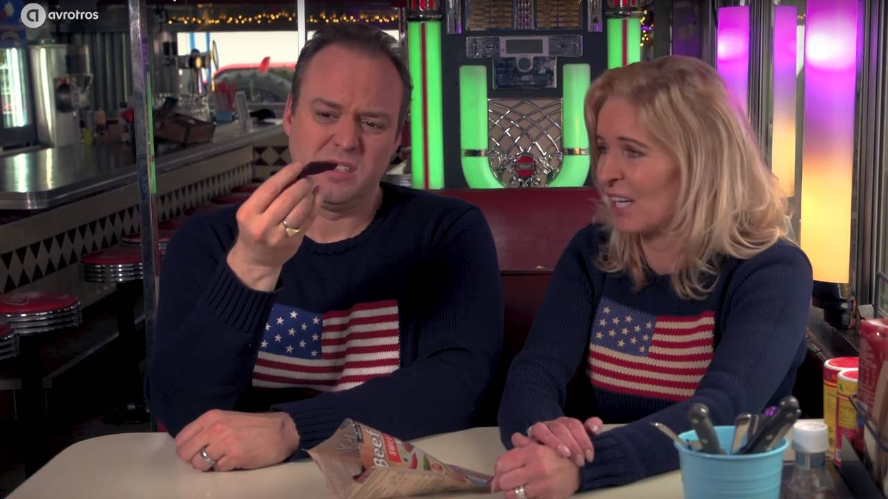 Frans test beef jerky. (Foto: AVROTROS).