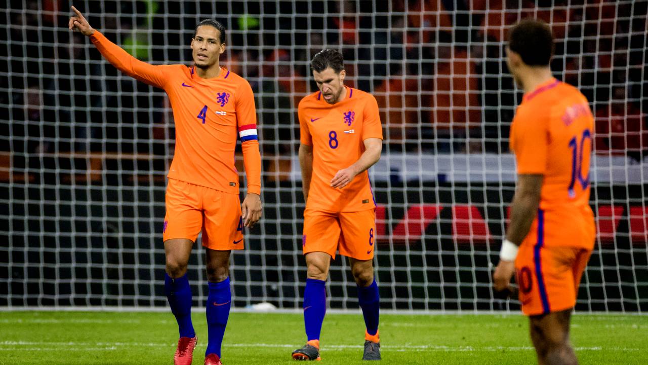 Teleurstelling op de gezichten, Nederland verliest van Engeland. (Foto: ANP)