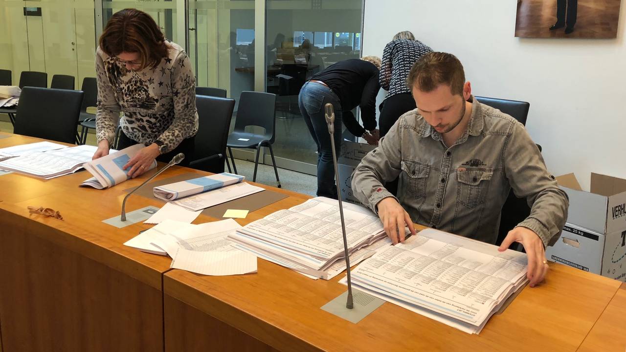Het hertellen van de stemmen in Bernheze begon woensdag.