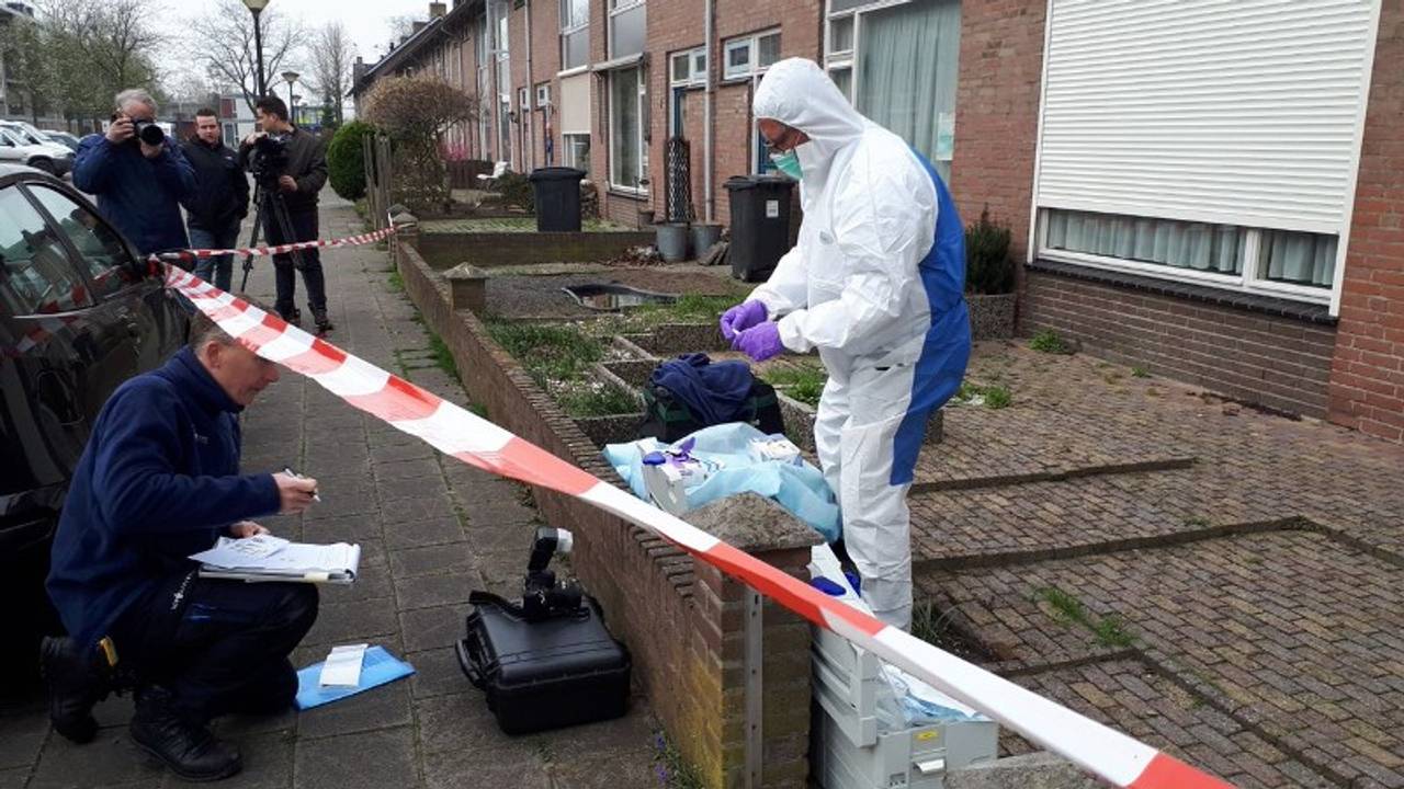Politie onderzoekt sporen van steekpartij in Geldrop (foto: Politie)