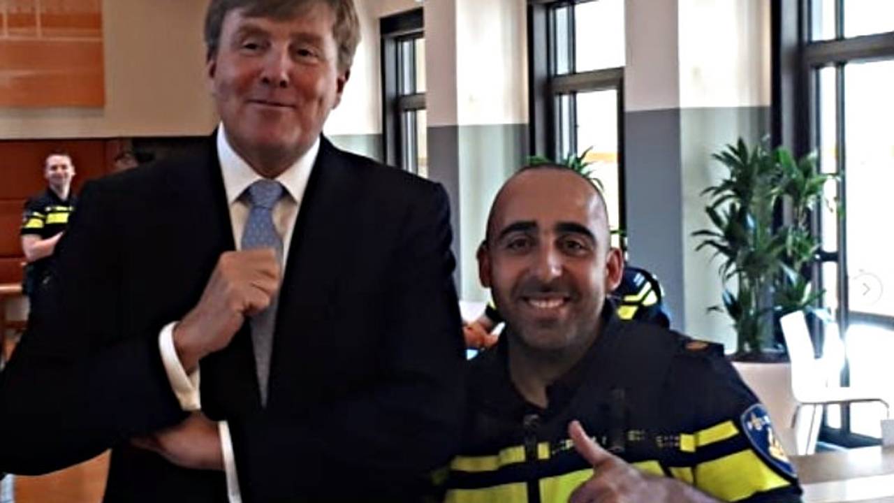 Rachid en de koning (Foto: Instagram).