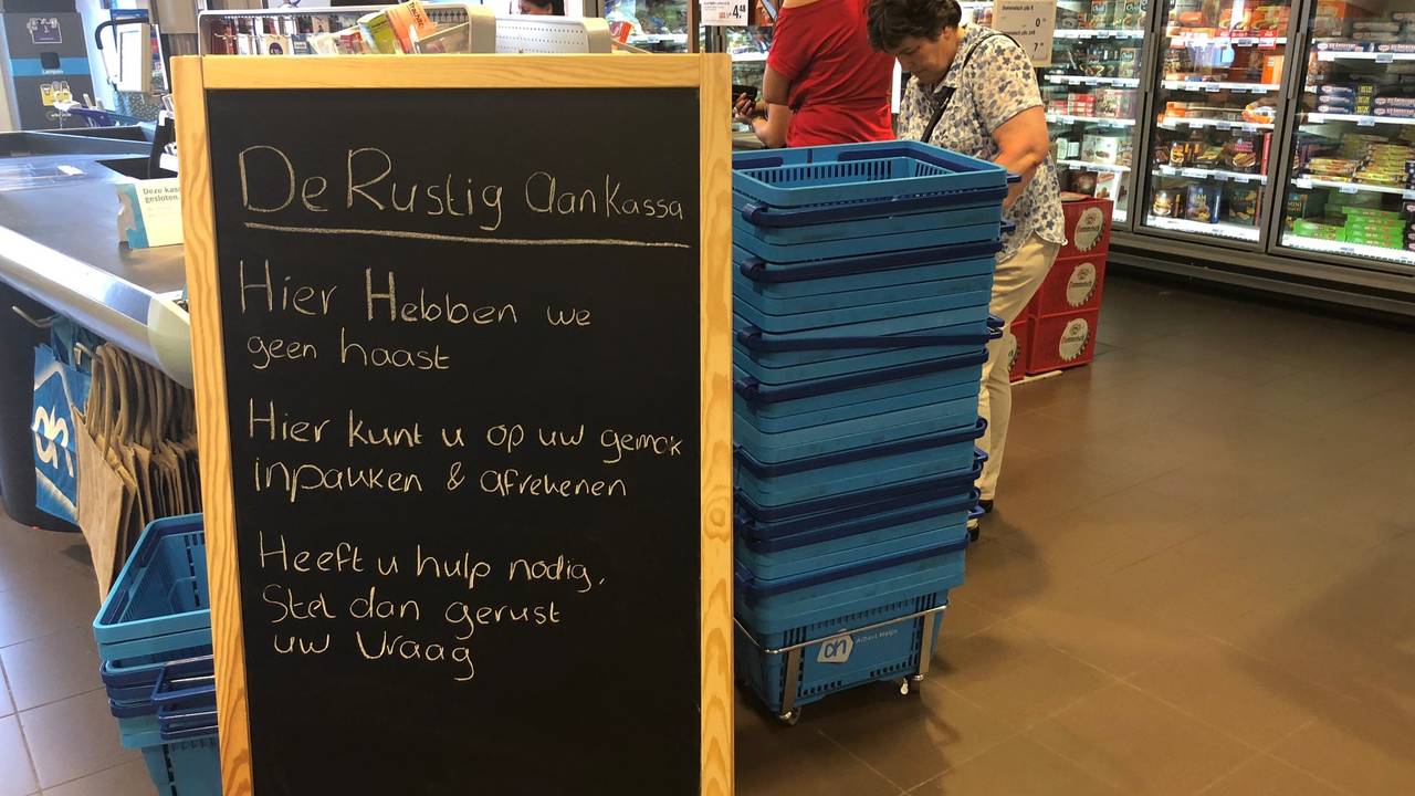 Bij de rustig-aan kassa mag alles wat langer duren