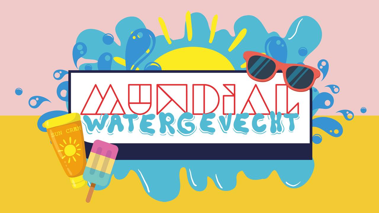 Episch watergevecht in Tilburg aan einde van snikhete dag