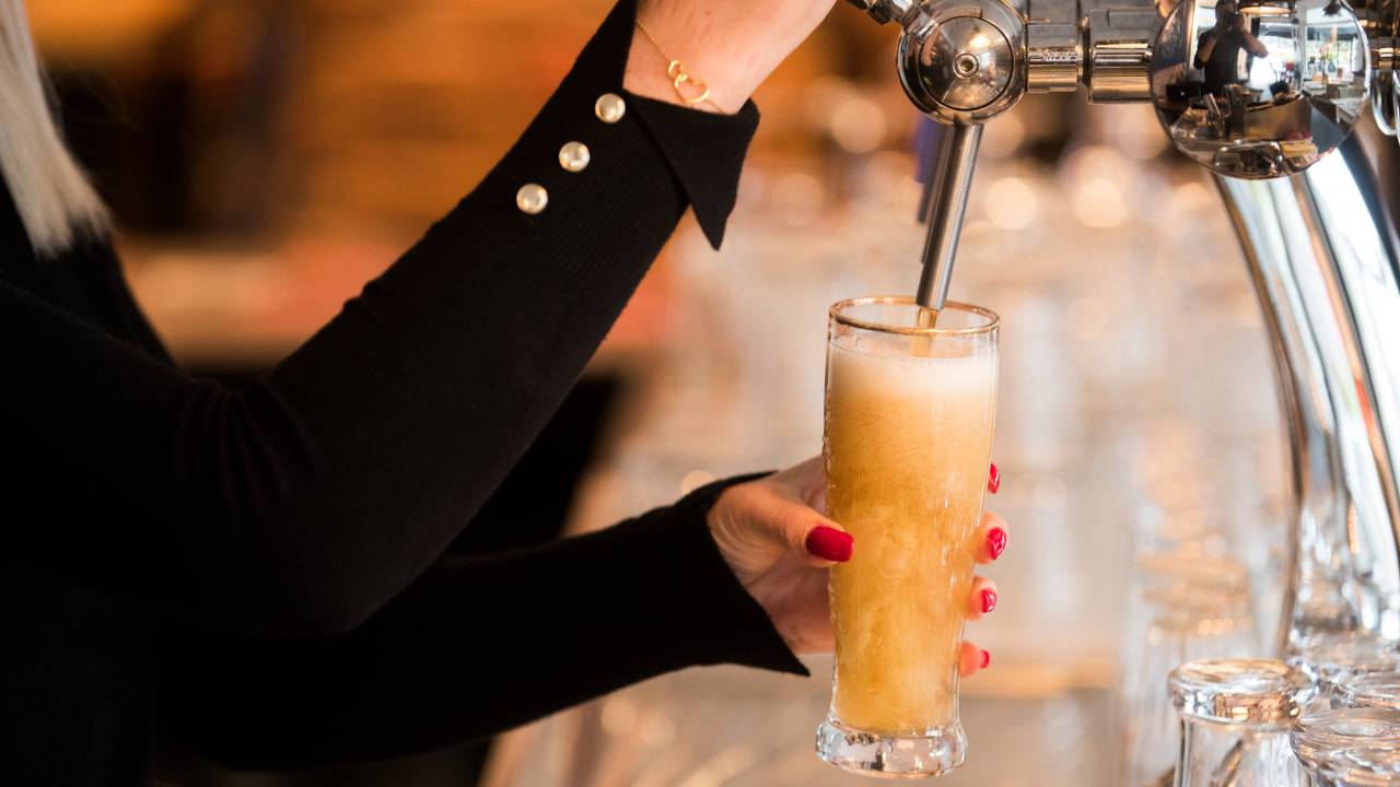 Bavaria in Brabant het meest getapte biertje. (Foto: ANP)