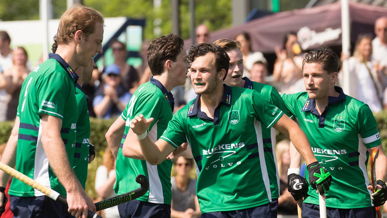 De mannen van Push hebben de eerste wedstrijd van de play-offs om promotie naar de Hoofdklasse verloren. (Foto: Orange Pictures)