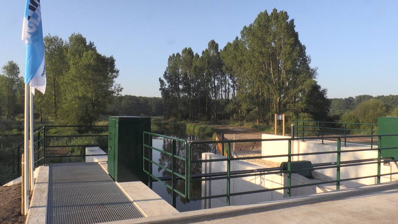 De stuw en het natuurgebied tussen Geldrop en Heeze