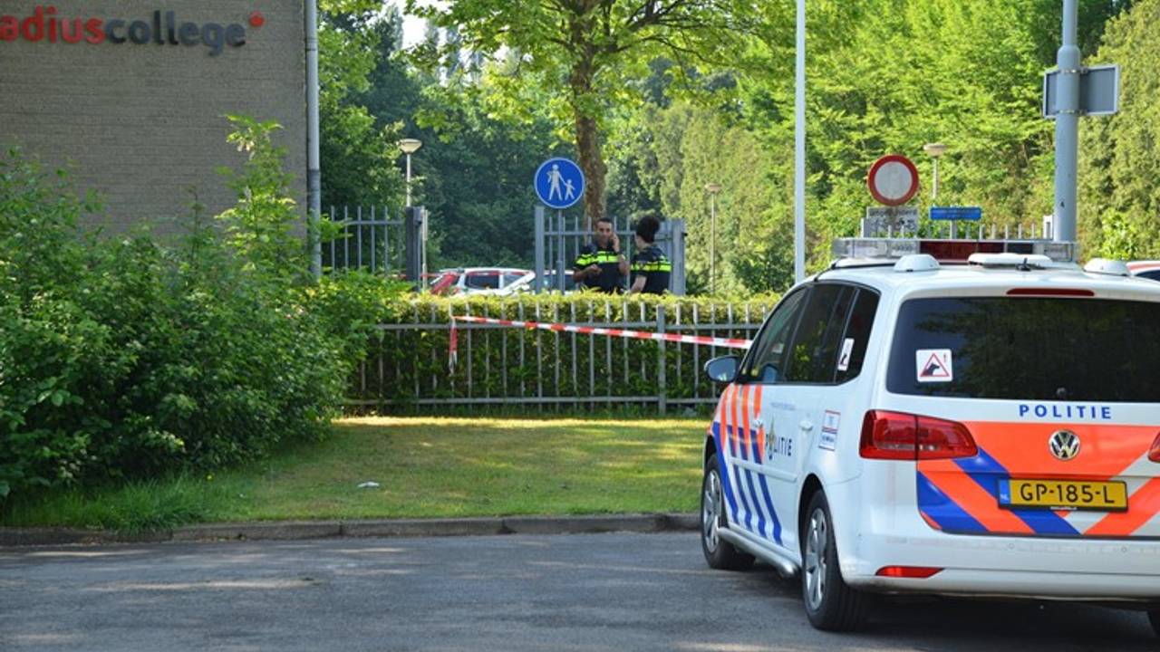 Na de steekpartij op het Radius College werd de politie gealarmeerd (foto: archief).