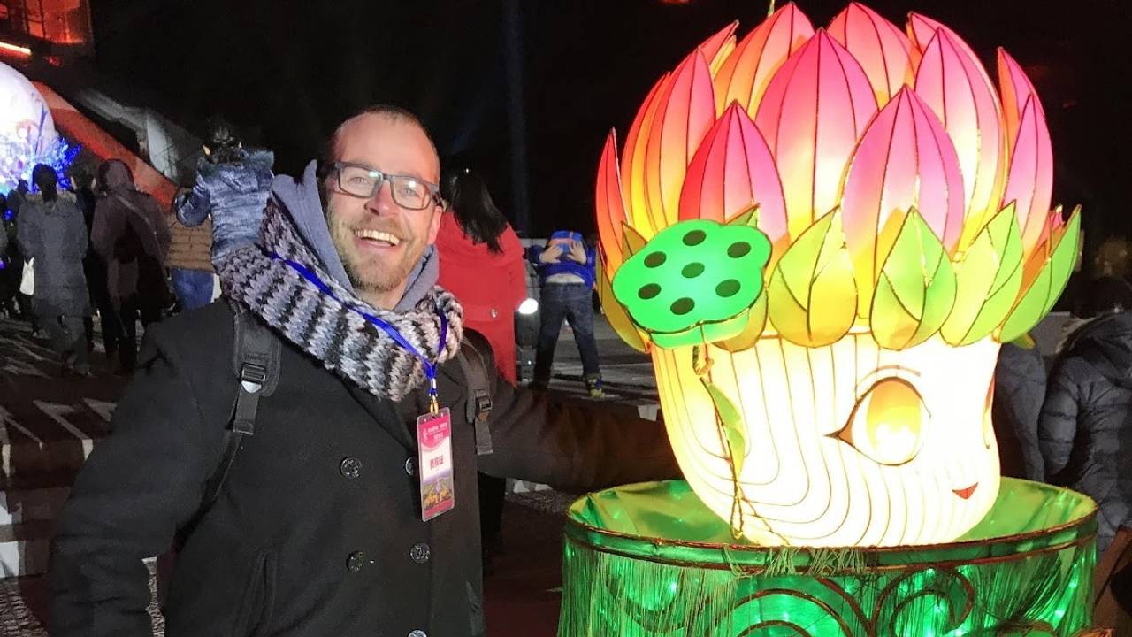 Gijs van Bon in Nanjing (Foto: Marco de Groot)