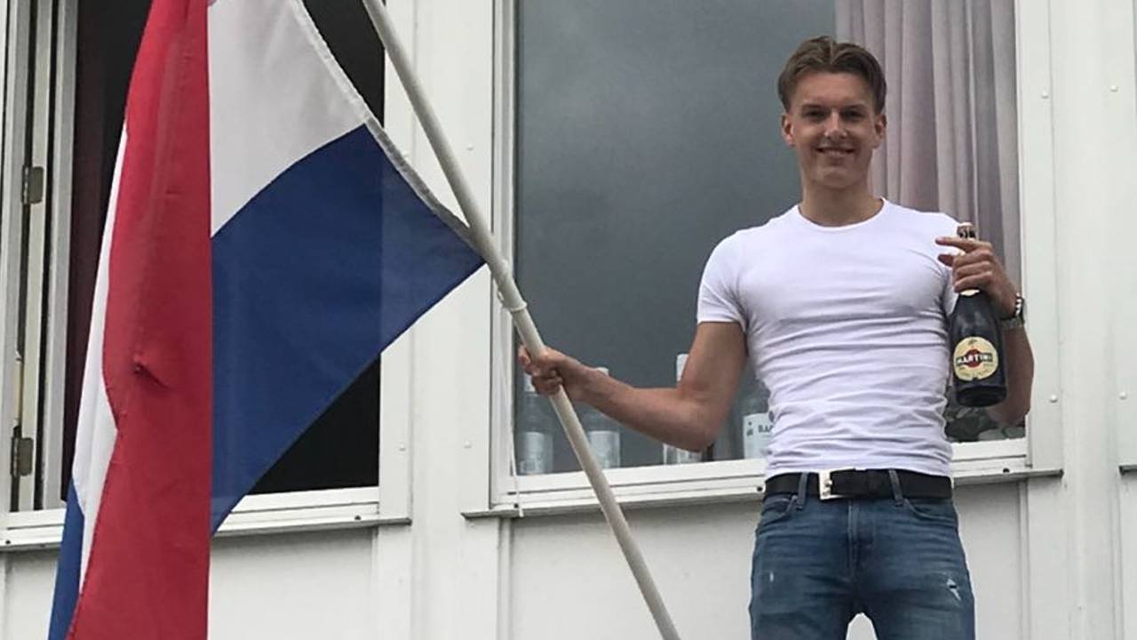Niels (19) is alsnog geslaagd (foto: Niels van de Pas)