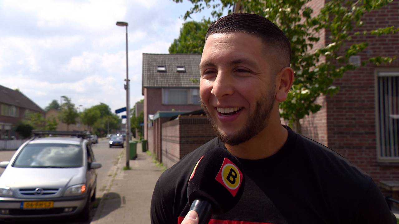 Mohamed Rayhi nog vol optimisme voor de wedstrijd.