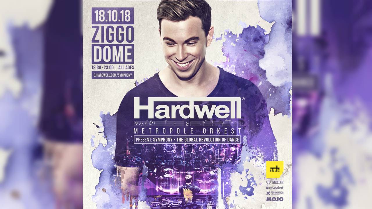 Hardwell staat samen met het Metropolo Orkest op het podium van Ziggo Dome. (Beeld: Baas Amsterdam)