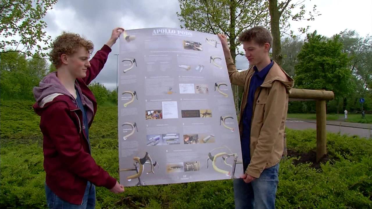 Wouter en Stijn winnen met hun 'Apollo Pods' KNAW-onderwijsprijs