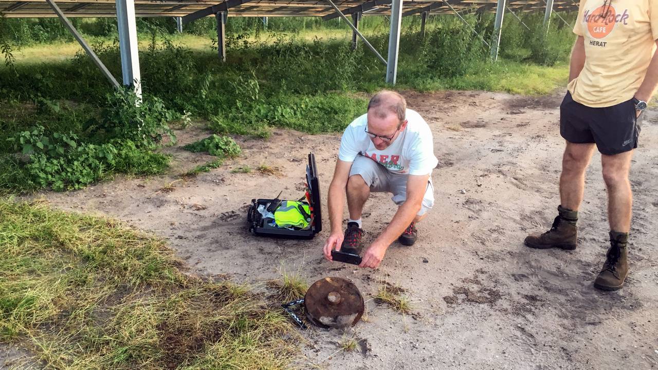 De mijn in Uden (Foto: Danny van Schijndel).